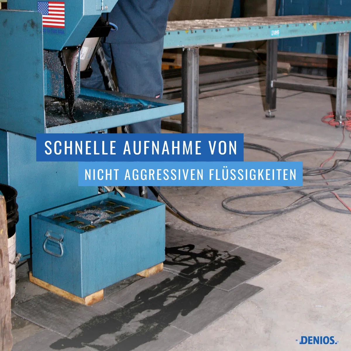 DENSORB EcoSorb Bindevliesmatten, Ölbindemittel Ausführ. Universal, aus recycelter Zellulose, 38 x 48 cm, 100 Stück