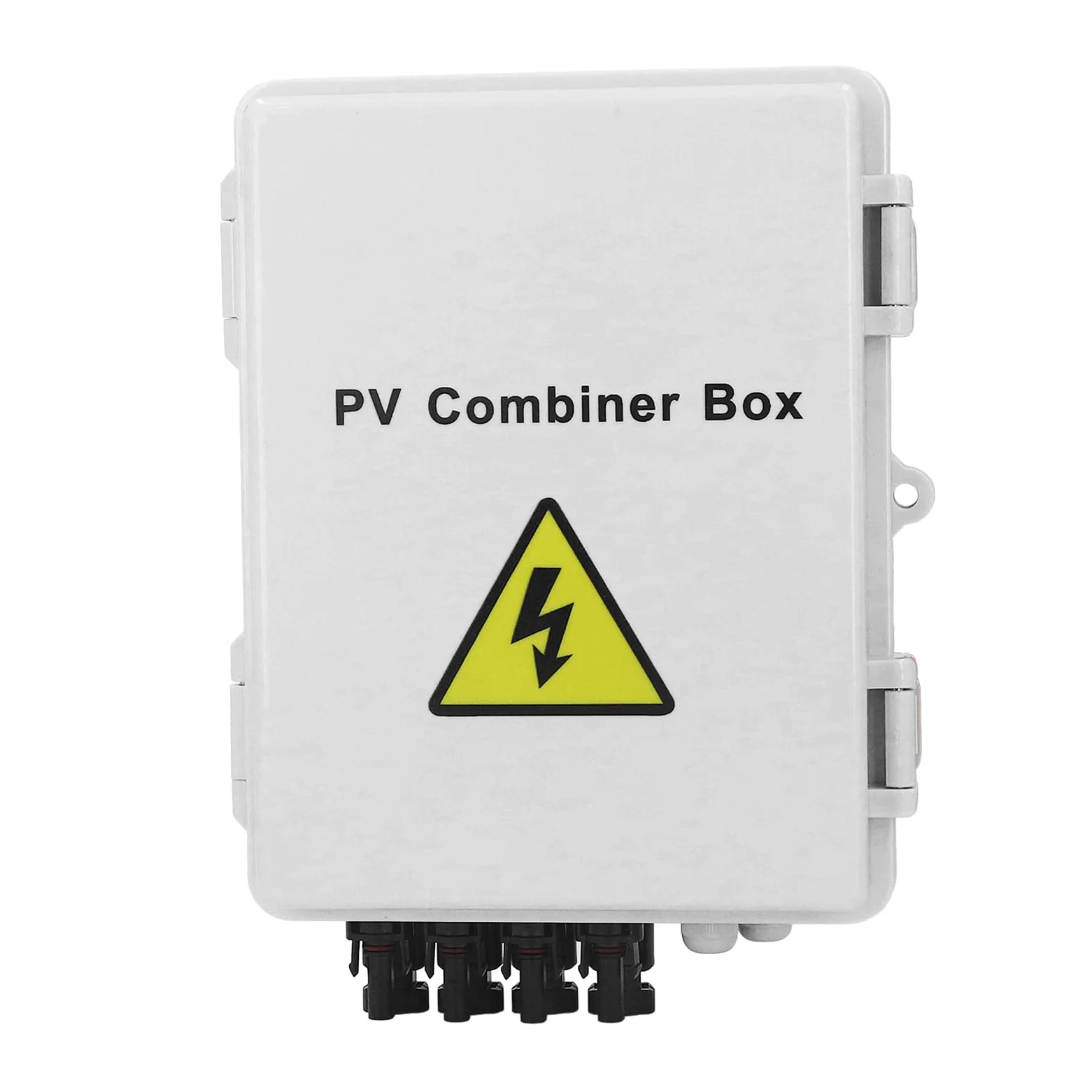 PV-Kombinierer-Box, DC12V 24V 36V 48V 4 String Solar Combiner Box mit 15A Sicherung 63A Leistungs Schalter, Outdoor-Leistungs Schalter für On-und Off-Grid-Solarstrom Anlage
