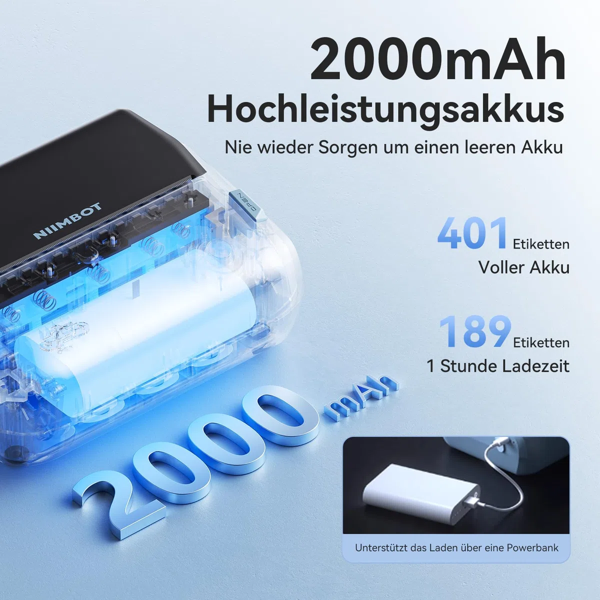NIIMBOT DHL Etikettendrucker, 4x6 Versandetiketten Drucker B4 Label Printer, Beschriftungsgerät Selbstklebend Tragbar Etikettiergerät für Barcode, Amazon, Etsy, Shopify, DPD, GLS, UPS, DHL, FedEx