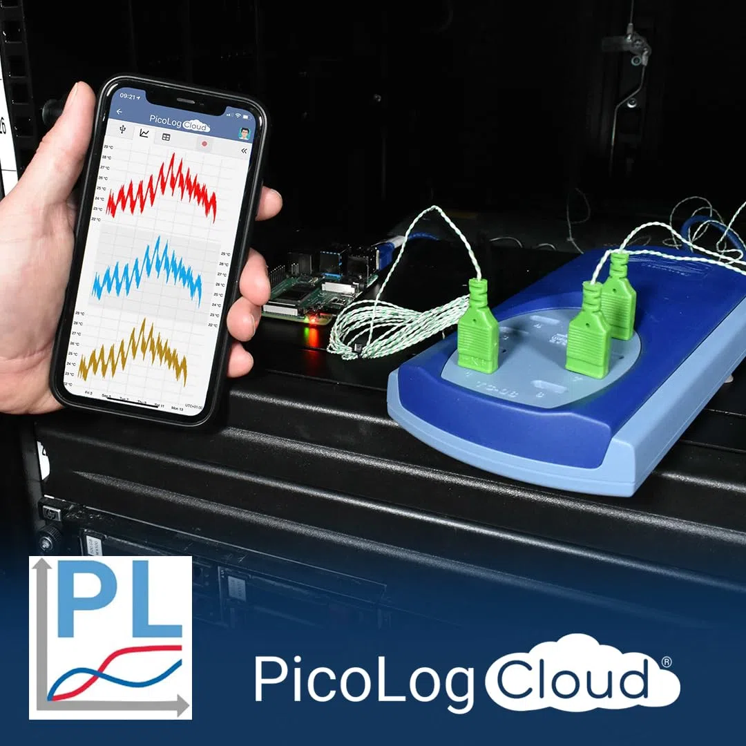 Pico Technology TC-08 Datenlogger & 2 m PTFE-Typ-Thermoelement