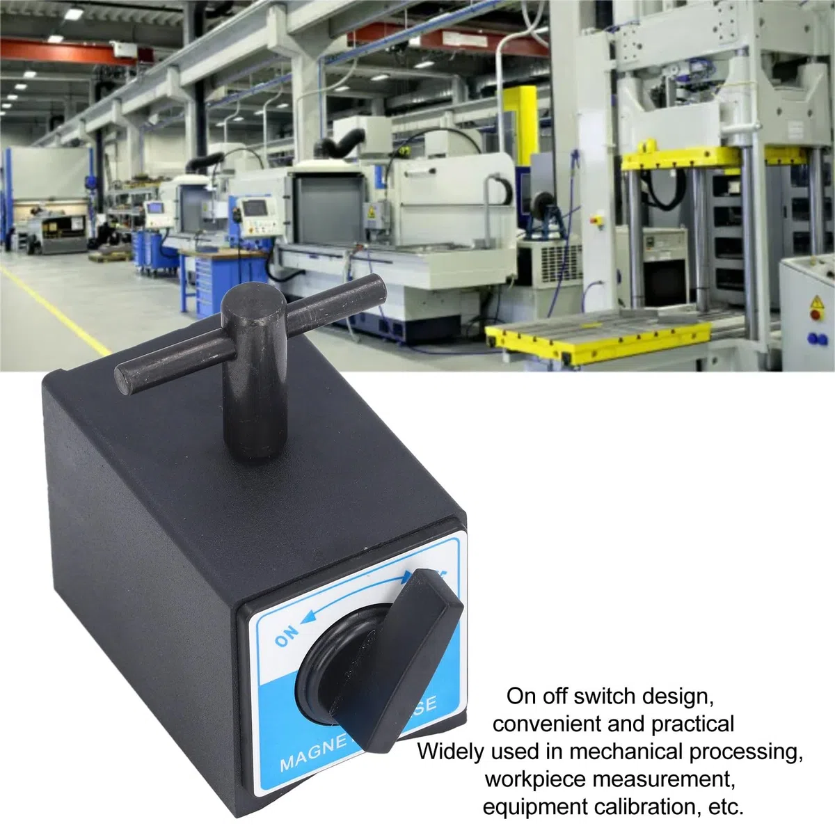 Magnetischer Basisständer, 100 Kg Saugkraft, M6-Gewinde, Magnetischer Basishalter Mit Schalter-Messuhren Für Die Mechanische Bearbeitung