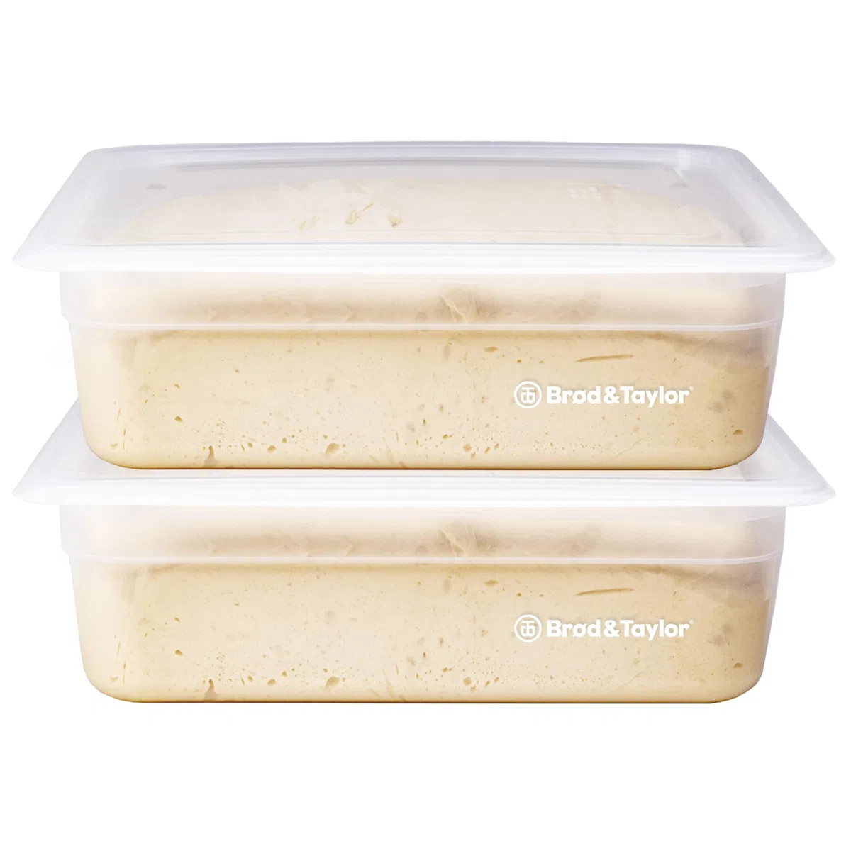 Brod & Taylor Gärbehälter (2er-Pack) mit 6L Fassungsvermögen, passend für bis zu 3000 Gramm Teig - Teigaufsteigbox für Brot, Sauerteig & Pizza (spülmaschinenfest, BPA-frei)