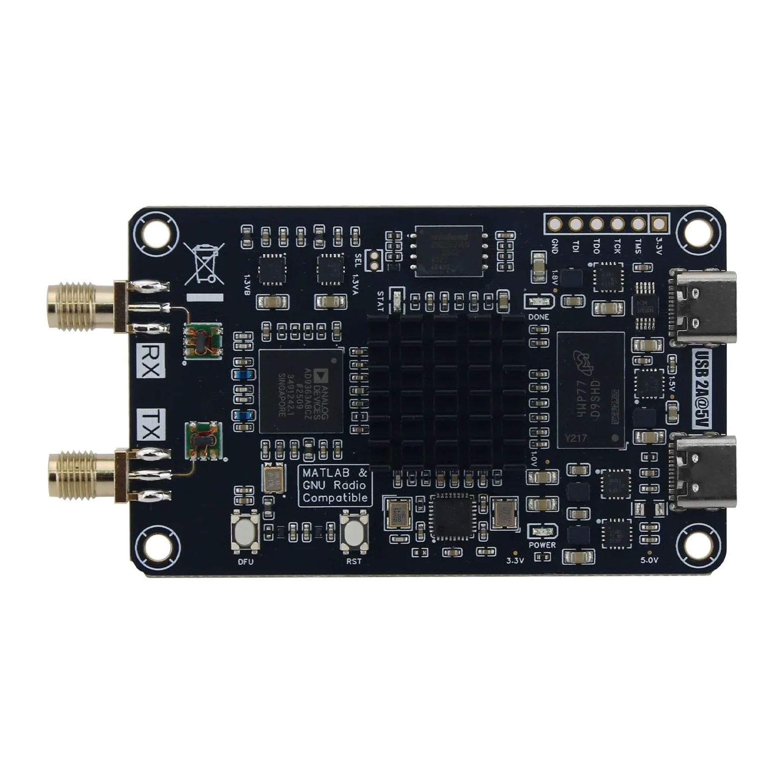 7010+AD9363 Software Defined Radio Entwicklungsboard 70MHz–6GHz Mini SDR Hardware mit USB- & Ethernet-Schnittstellen, SD-Karten-Boot-Unterstützung