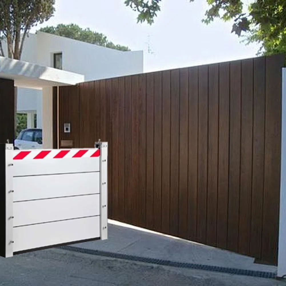 20cm High Hochwasserschutz Bei Türen Tragbar 77-297cm Long Absperrung Für Hochwasser Kellertüren Multifunktion Hochwasserschutz Für Unterführungen Fabrik Garage(107 * 20cm)