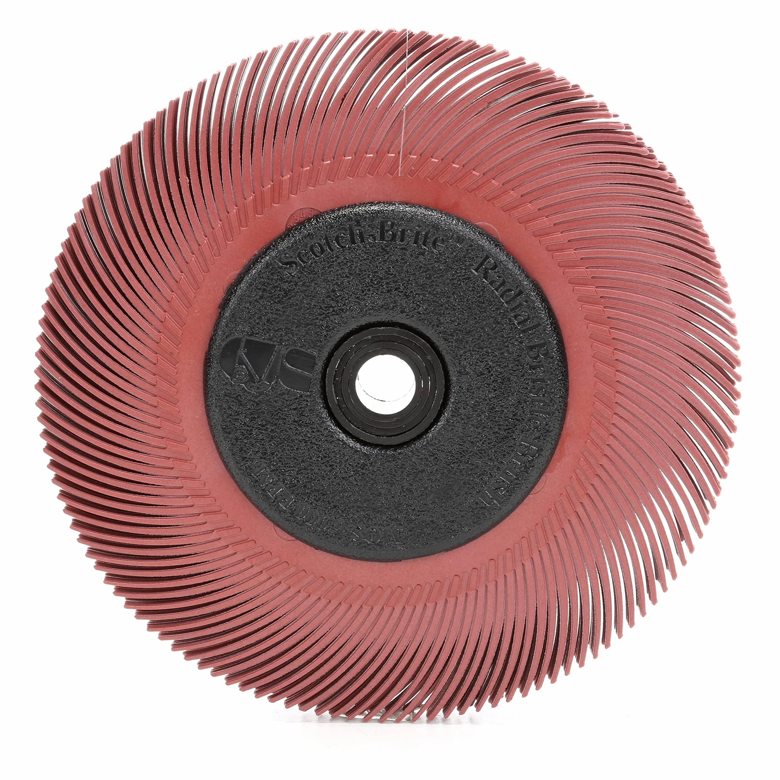 3M 33213 Scotch-Brite Radial Bristle Brush BB-ZB mit Adapter, P220, Typ C, 152,4 mm, 12,7 mm, Rot
