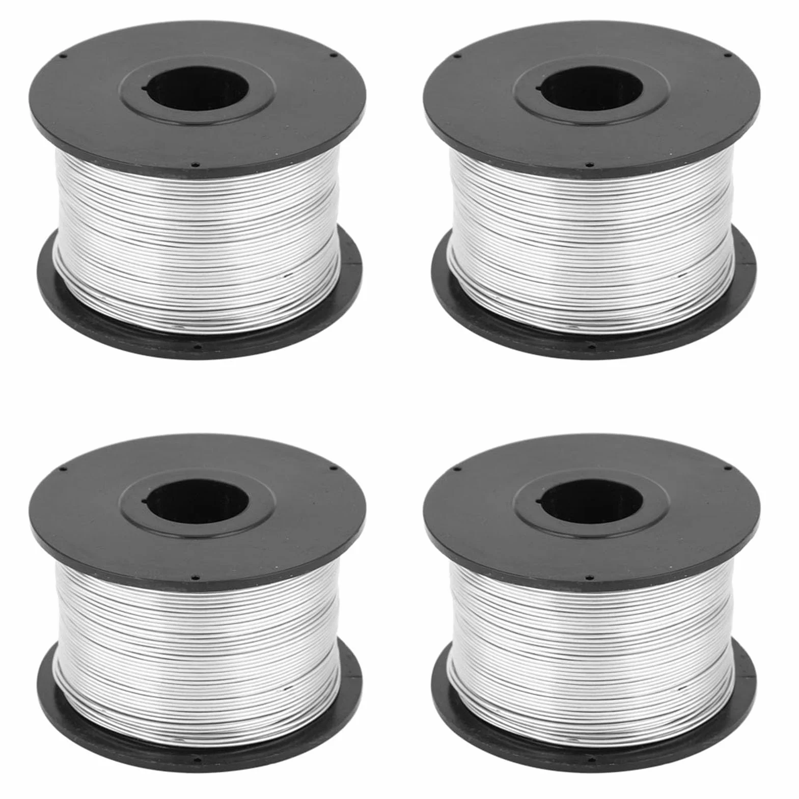 4 Stück Rebar Bindedraht, 110m 0,8mm Stahl Bindedraht 4 Rollen Stahl Bewehrungsdraht Spule für Automatische Rebar Bindemaschine