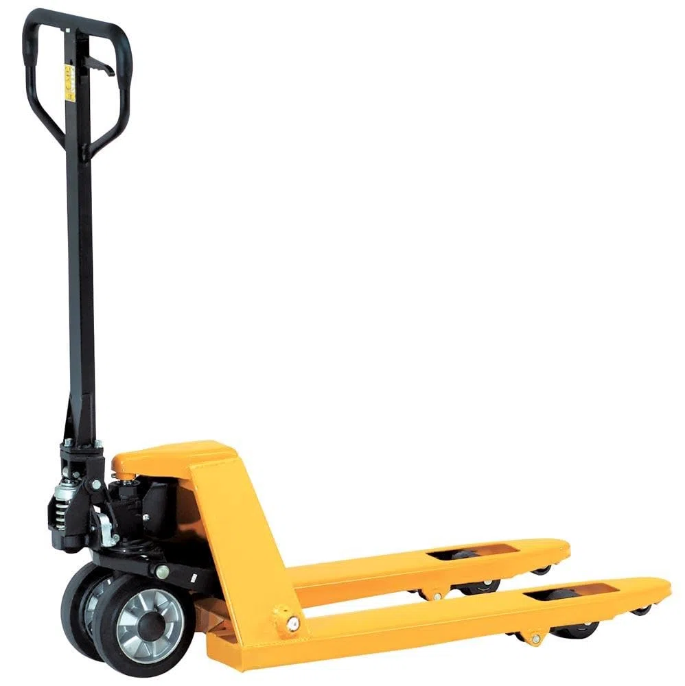Fetra Gabelhubwagen 2500 kg, Vollgummi, kurze Ausführung, Gabellänge 800mm