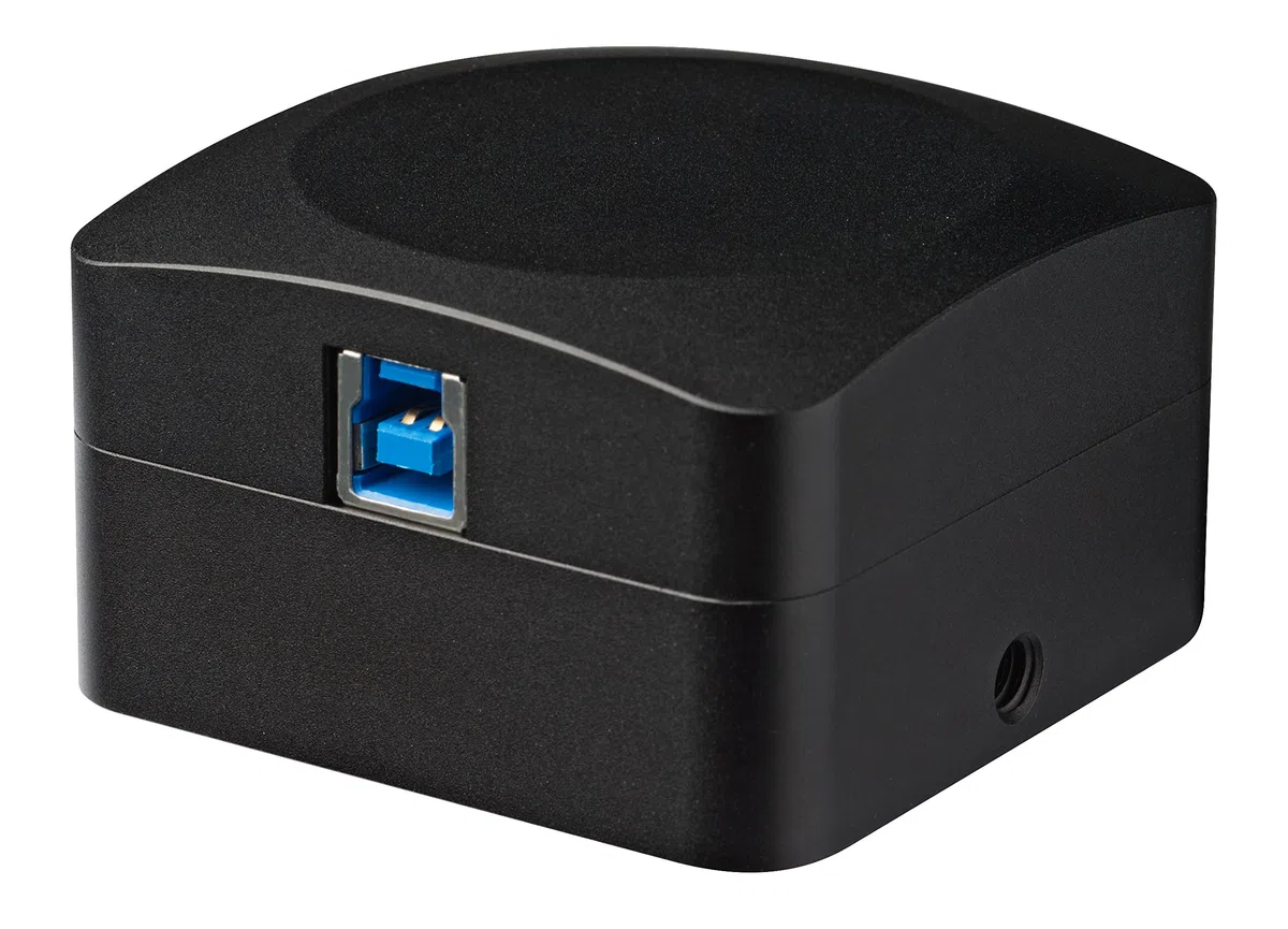 Bresser Mikroskop Kamera MikroCam II mit 12 MP Sony CMOS Chip und USB 3.0 für hohe Bildwiederholraten bei gleichzeitig hoher Auflösung | 4000 x 3000 Pixel, über 25 Bilder pro Sekunde, Live Messfunktion, Fokus Stacking, Mosaik, Zeitraffer, Adapter 23,2 30