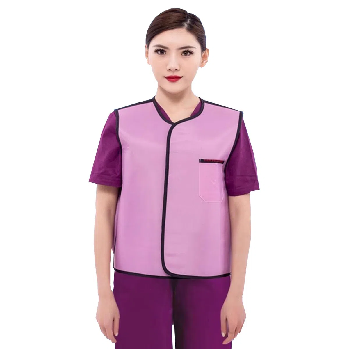 Bleischürze für Röntgenstrahlen, weiche Bleischürze in Rosa, antistatisch, für die Stelle der nuklearen Strahlung des Radiologen (0,5 mmPb, XL / 23,62 x 25,59 Zoll)