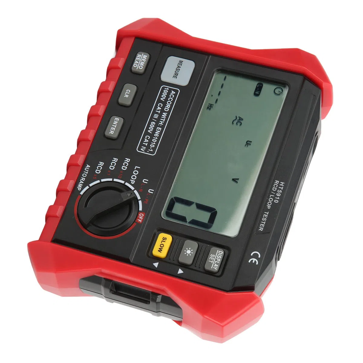 Digitaler Isolationswiderstandstester, RCD-Schleifentest, Multifunktionaler Full-Auto-Range-Messgerät für Elektrische Instrumente, Digitaler Isolationswiderstand