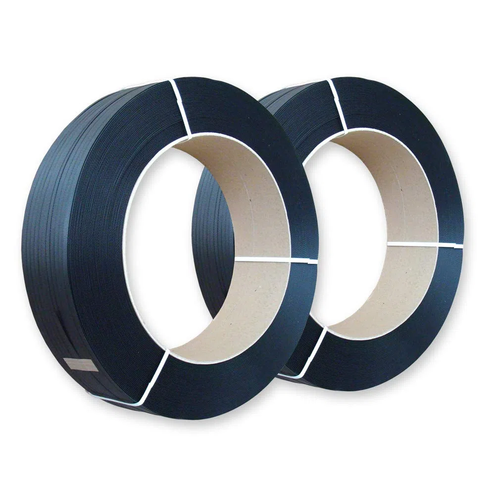 VEMATEC 2 x 1500 m PP-Umreifungsband 16 mm breit, 0,80 mm stark, Kern 406 mm, reißfest bis 279 kg - Polypropylen - Band für Umreifung