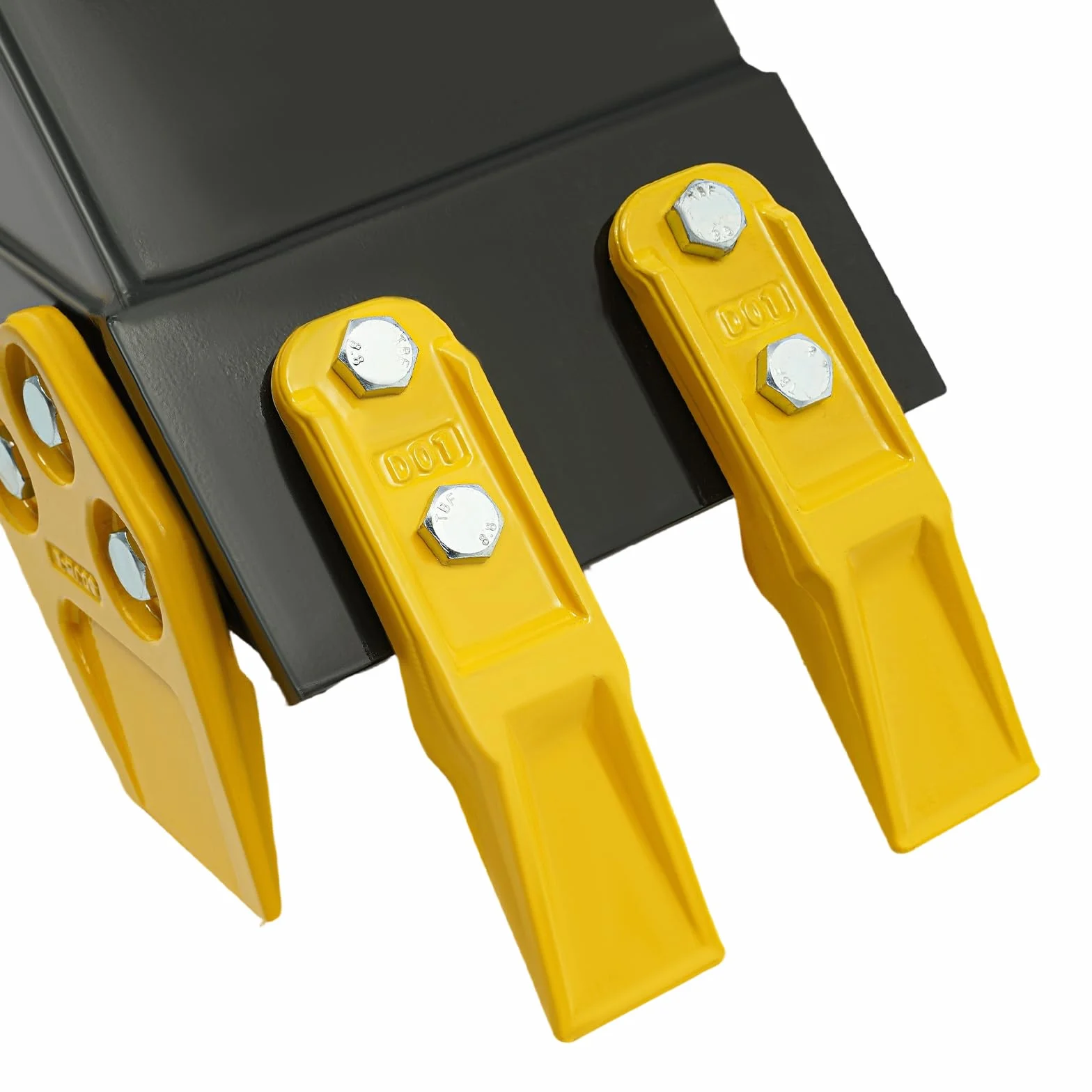 Minibaggerlöffel, 20CM Baggerlöffel für Minibagger 0.8-1.8t, Metall-Grabenbagger mit 2 Zähnen 25 mm Lochdurchmesser Für Sandverladung Erdverladung Saubere Aushubarbeiten