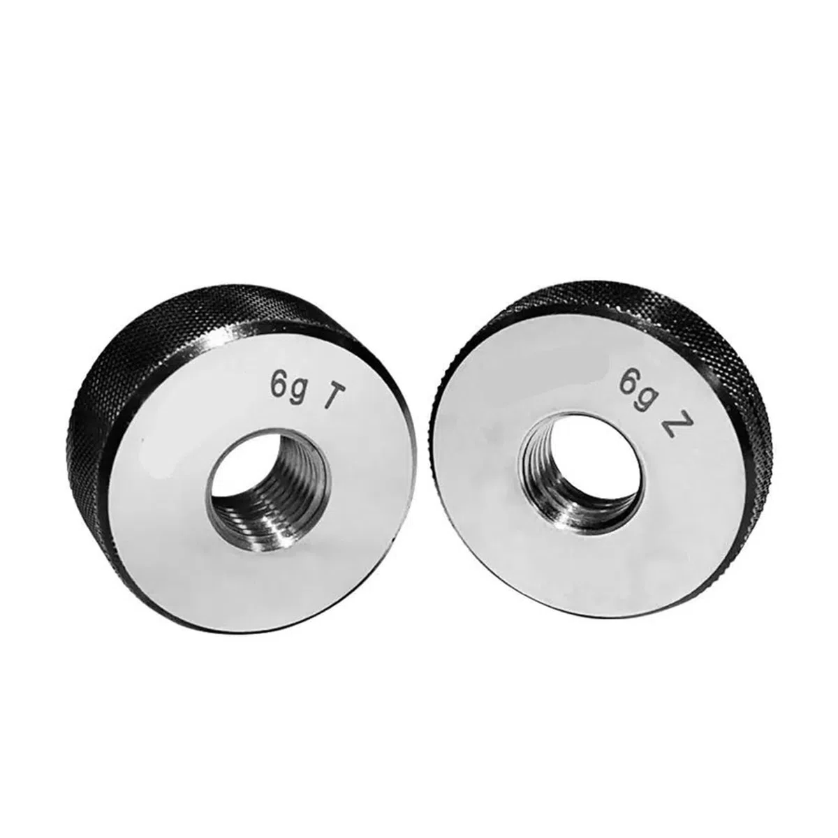 Gewindelehrdorn 1 Set (1 * GO + 1 * NOGO) M40-M41 Nicht standardmäßiges metrisches Gewinde-Ringmessgerät Messen Sie 6 g Werkzeug M40 M41X1,5 0,5 1,25 0,75 1 2 3 Gewindelehre(M41X0.5 6g T Z)