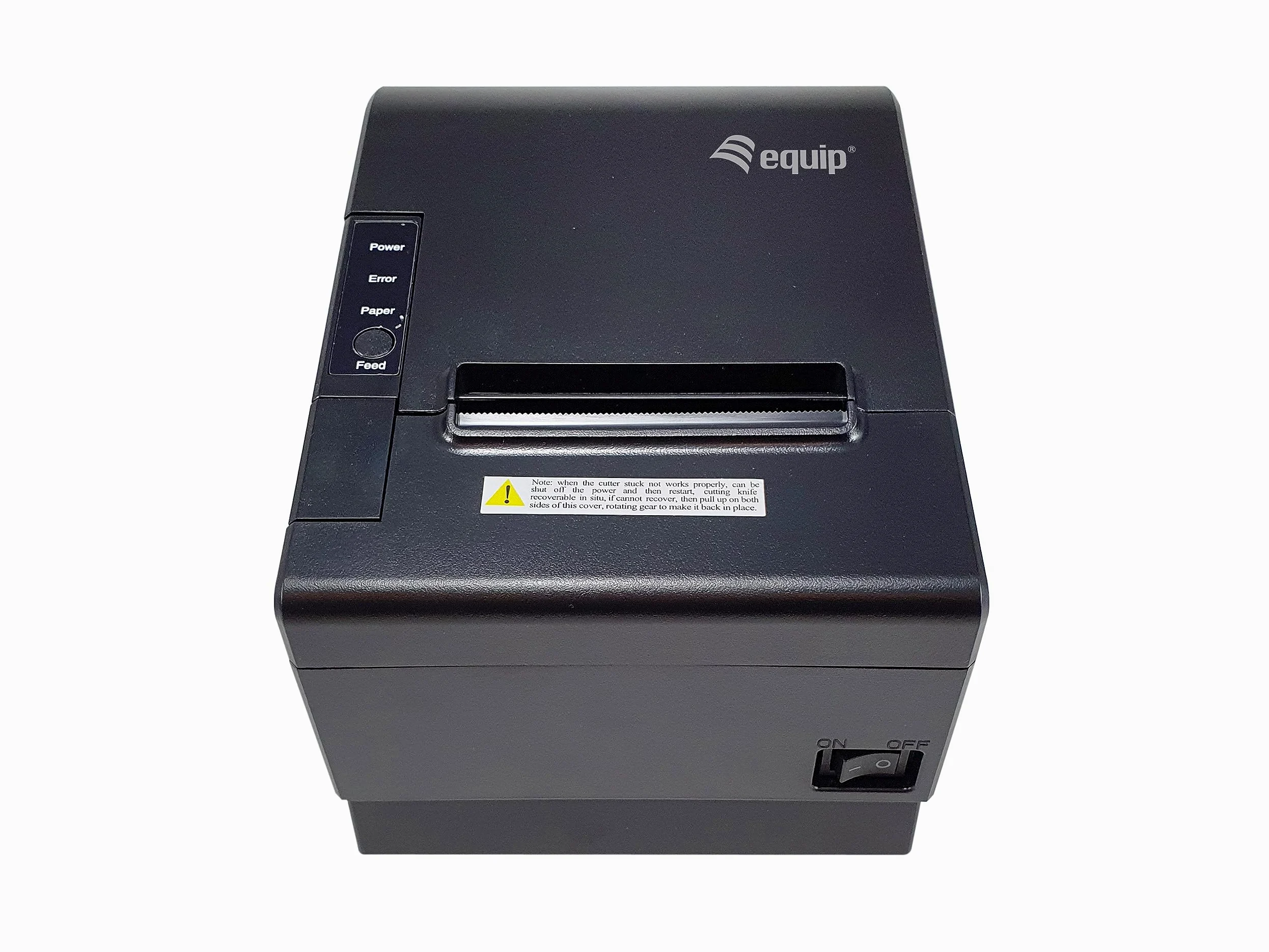 Equip 351004 80-mm-Thermo-POS-Belegdrucker mit automatischer Schneidevorrichtung, USB-/Bluetooth-/WiFi-/Kassenschubladen-Anschluss