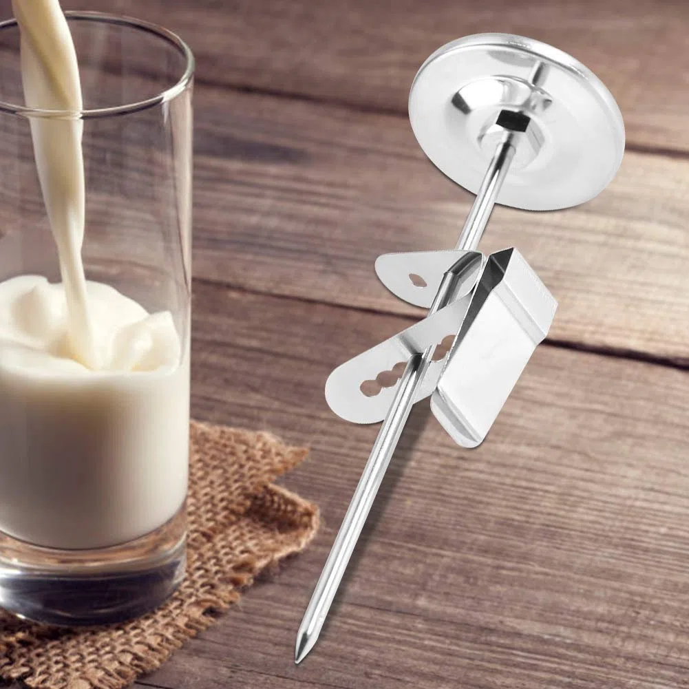 Instand Read Thermometer, 5,1 cm Zifferblatt, ideal für Kaffeegetränke, Schokoladen-Milchschaum