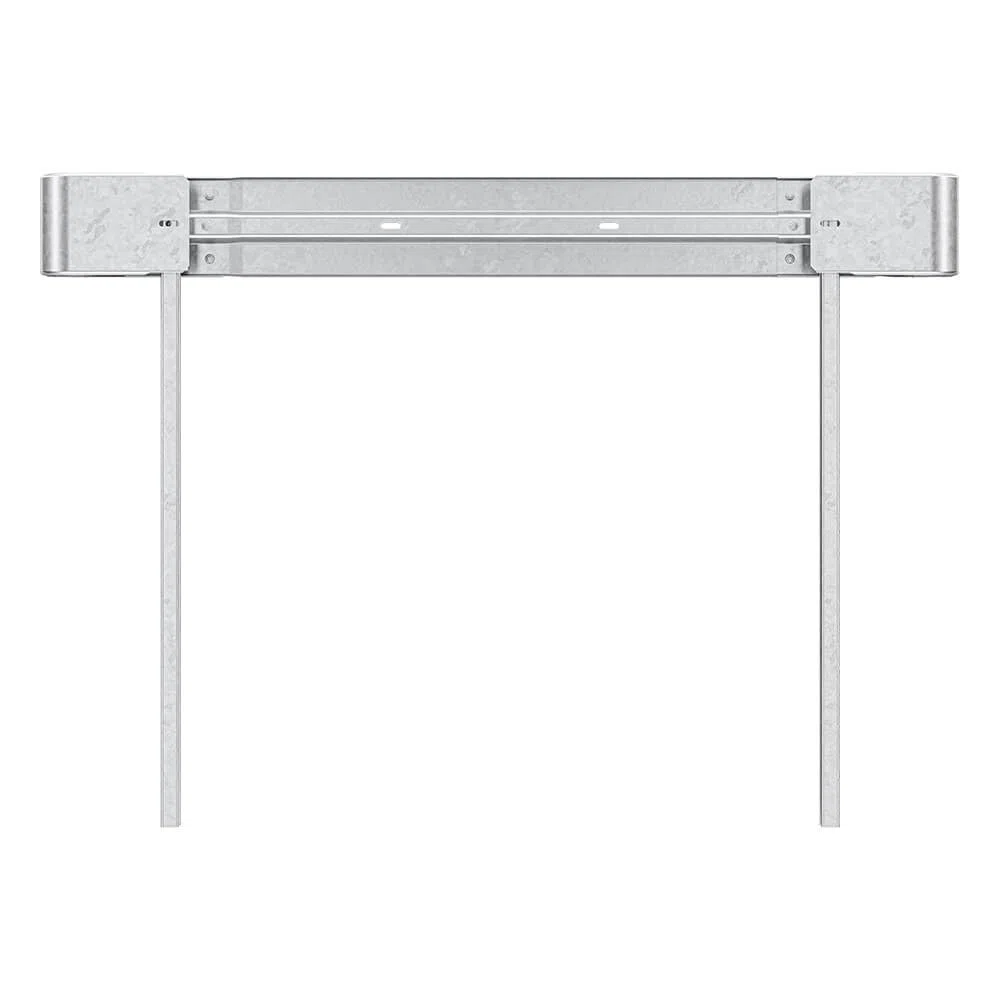 Schutzplanken Komplett-Set 2,80 Meter Länge, zum Einrammen, Profil B aus Stahl, Art.-Nr. 38556 | Leitplanke | Stahlschutzplanke