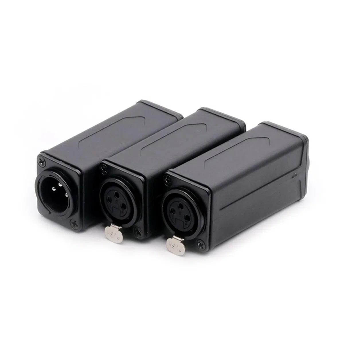 XLR-Kupplung, 3-polig, Stecker auf Buchse, XLR-Chassis-Verlängerung, 10 Stück (Metall-Stecker-weiblich-02)