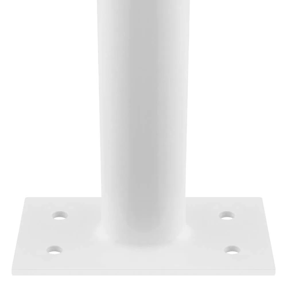 ROBUSTO Rammschutzpfosten L, r/w, aufdübeln, Stahl, Ø 6 cm, 100 cm, Art.-Nr. 70796 | Poller | Anfahrschutzpfosten | Rammschutzpoller