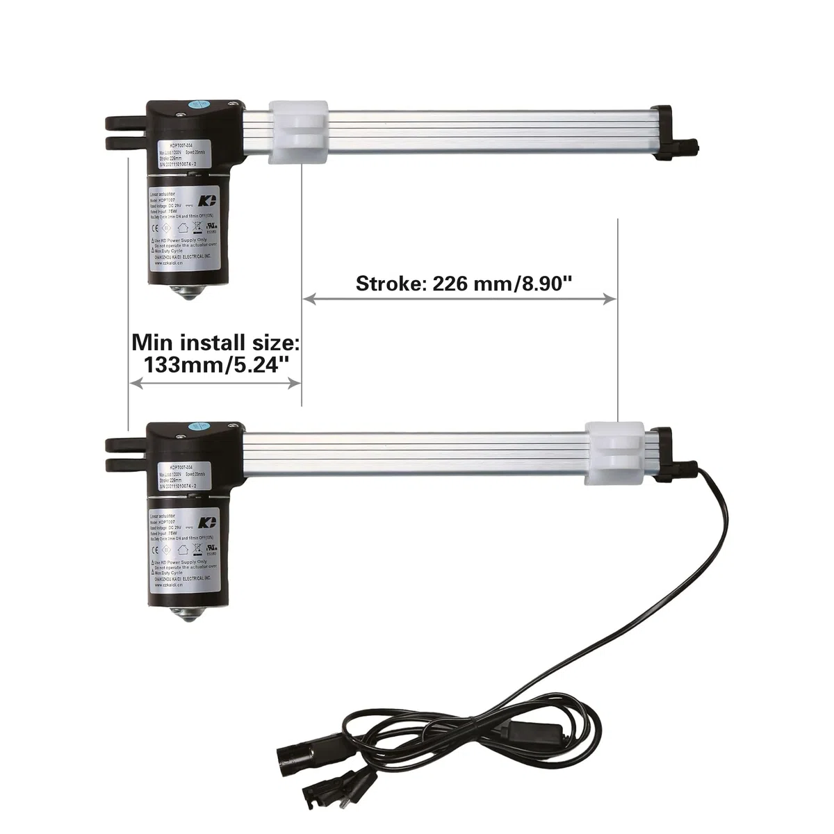 Linearantrieb Modell KDPT007-334 Power Recliner Lift Stühle Motor Ersatz