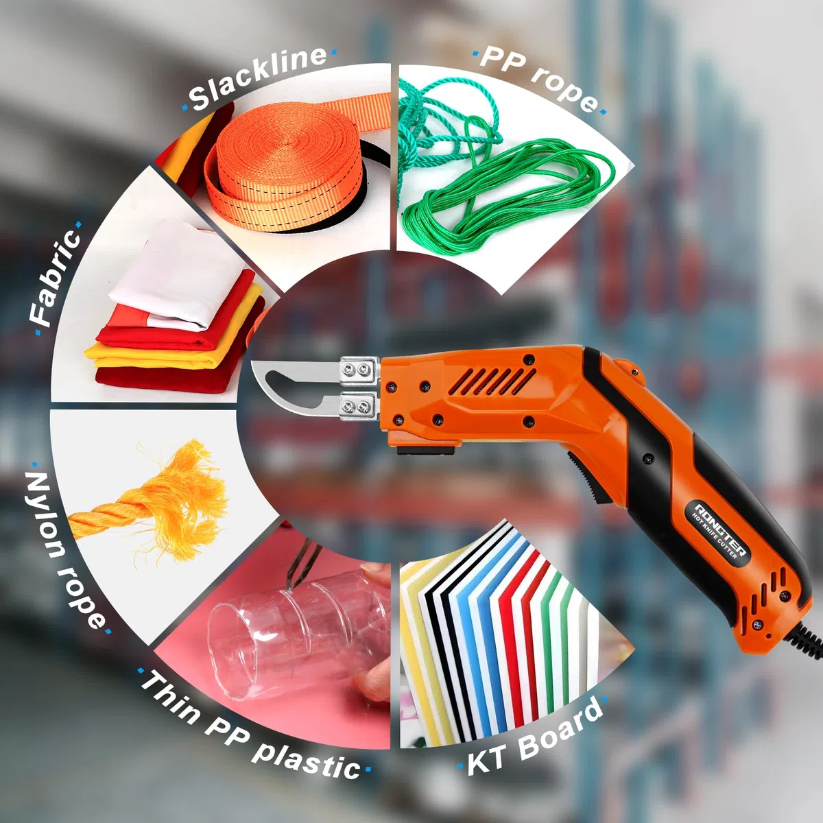Luftgekühltes elektrisches Heißmesser, elektrisches Schaumstoffschneidewerkzeug mit einstellbarer Temperatur, mehreren Werkzeugen und tragbarer Werkzeugkiste Polystyrolschneider(Supreme)