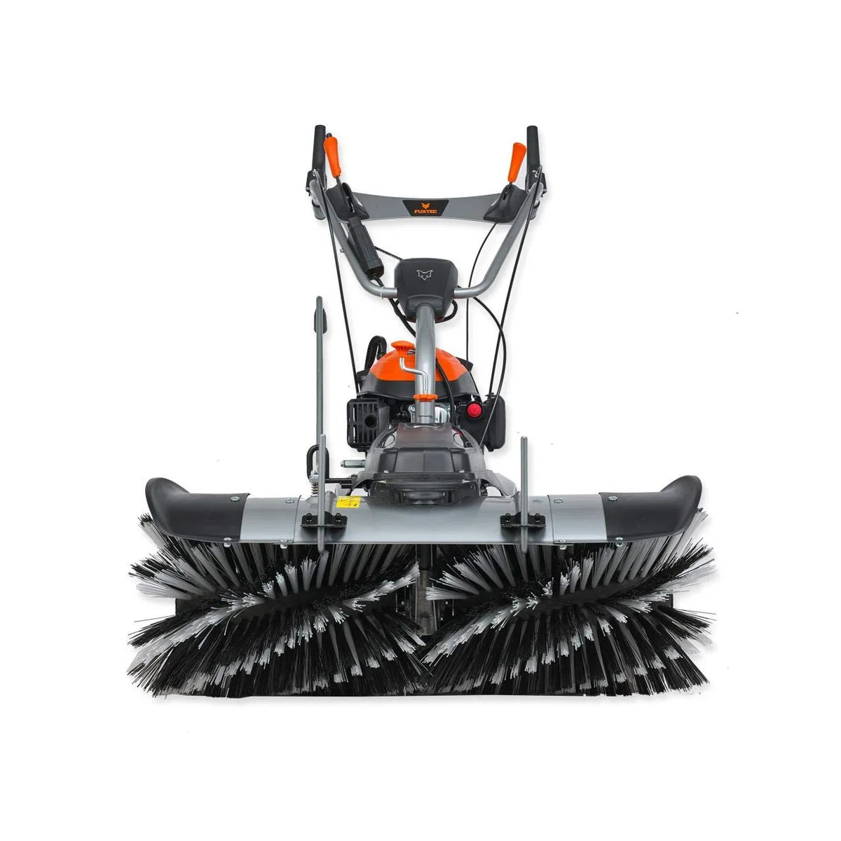 FUXTEC 4,9PS Benzin Kehrmaschine FX-KM1196 mit Bürste/Kehrbesen und 173cc Hubraum – 100cm Arbeitsbreite für große Flächen