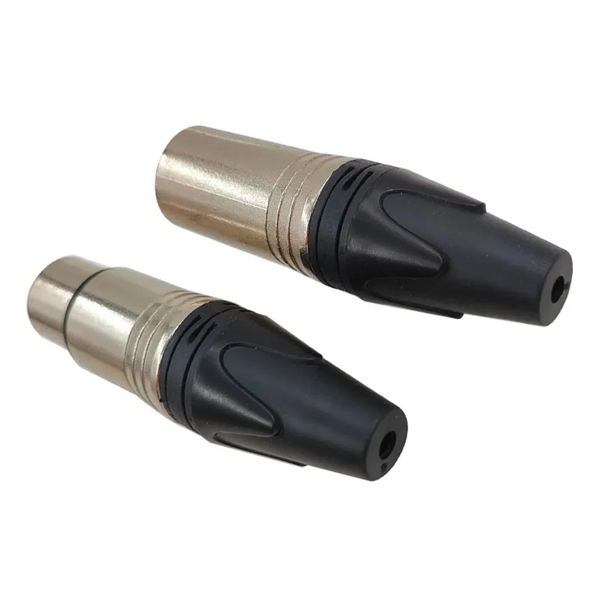 20 Stück Metall-XLR-Audio-Stecker, 3-poliger Lautsprecher, männliche und weibliche Mikrofonfarbe(Female Male 10pcs)