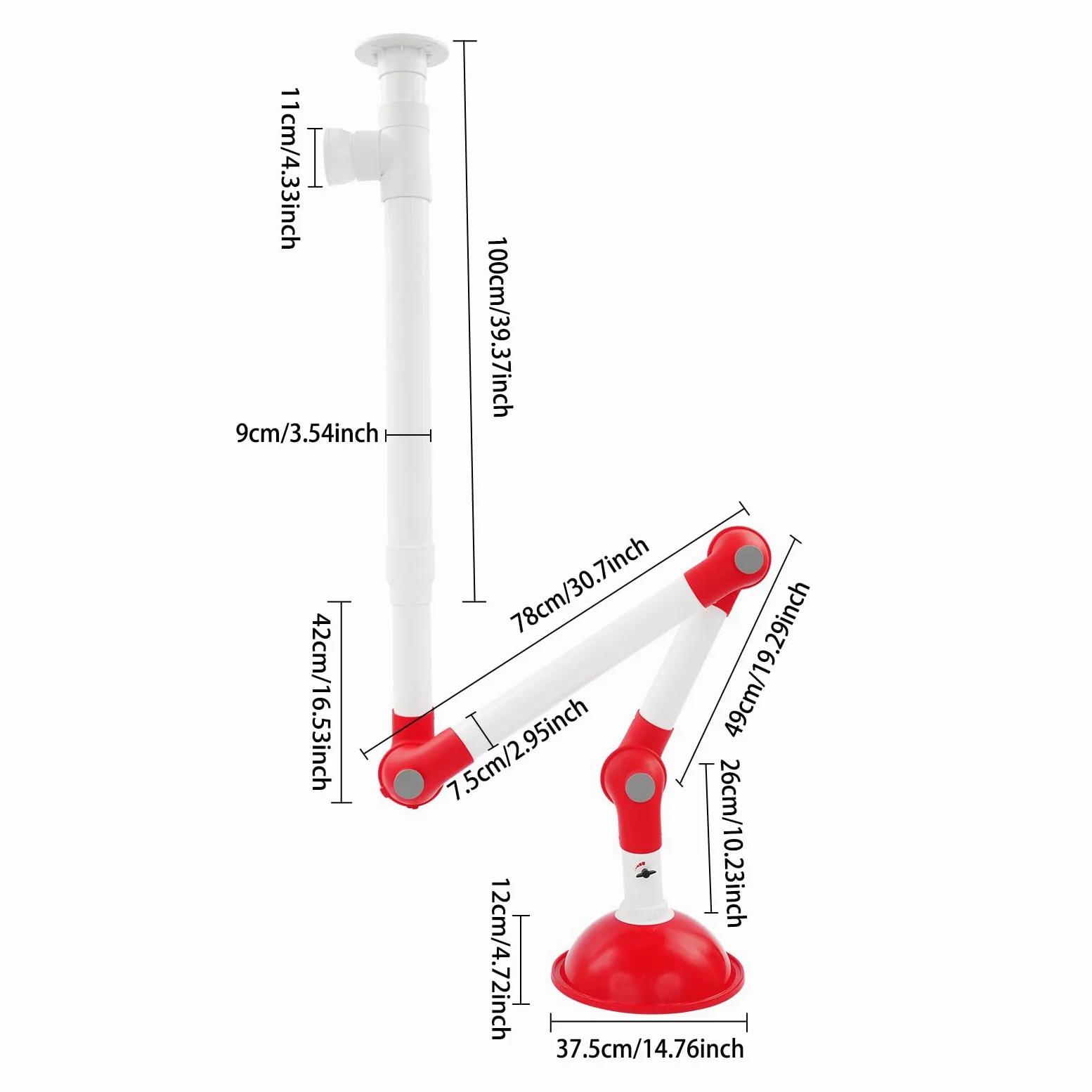 Laborabzug,360 Grad Abzugshaube, Rauchabsaugung öffnung 375 mm, Laborabzugsventilator, Abluftventilator, Labor-Ablufthaube, Laborablufthaube für Labore und die Schweißindustrie