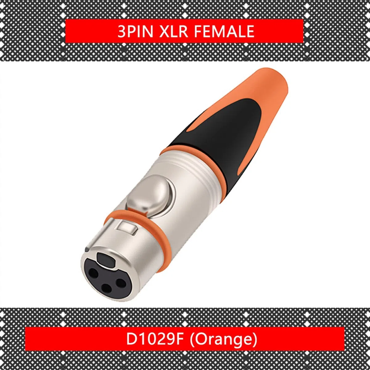 XLR-Stecker 3-poliger Metall-XLR-Adapter weiblich/männlich Mikrofonanschluss Stecker gerade symmetrische Buchse 10St (Color : 10xF 3P)