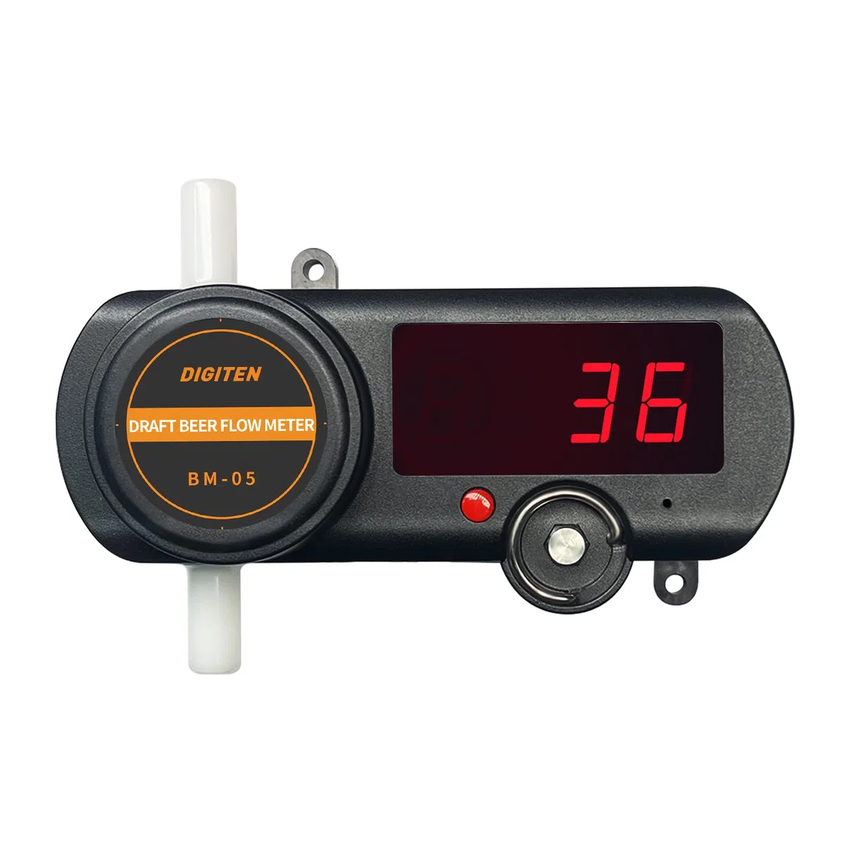 Digitaler Bier-Durchflussmesser BM-05, LED-Display, mit Netzteil und Zubehör,Den koschere bier - und getränkezähler