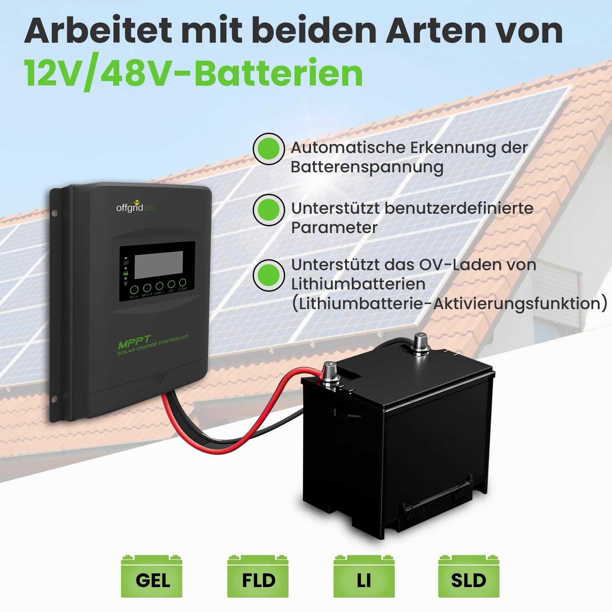 Offgridtec MPPT PRO-X 40A Laderegler 12V - 48V