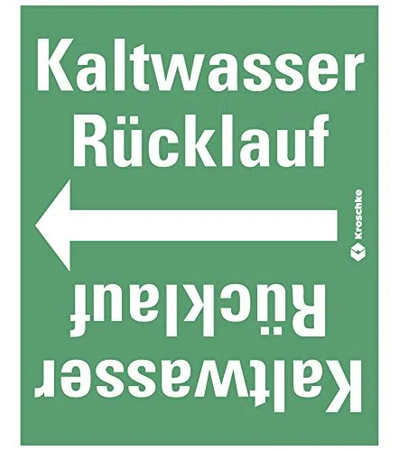 LEMAX® Rohrleitungsband Kaltwasser Rücklauf,praxisbewährt,ab Ø 50mm,grün/weiß,33m/Rolle