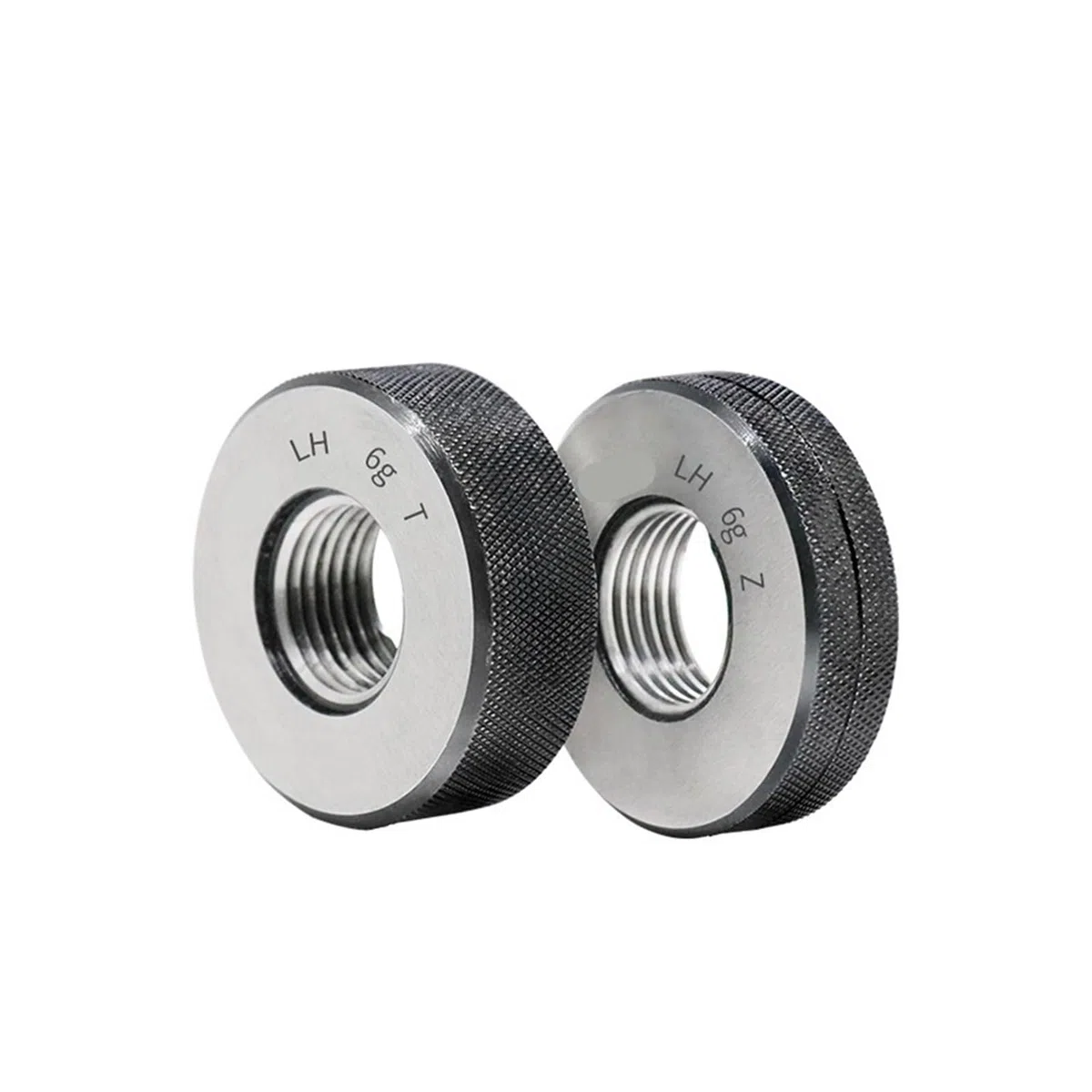 Gewindelehrdorn 1 Set (1 * GO + 1 * NOGO) M40-M41 Nicht standardmäßiges metrisches Gewinde-Ringmessgerät Messen Sie 6 g Werkzeug M40 M41X1,5 0,5 1,25 0,75 1 2 3 Gewindelehre(M41X0.5 6g T Z)