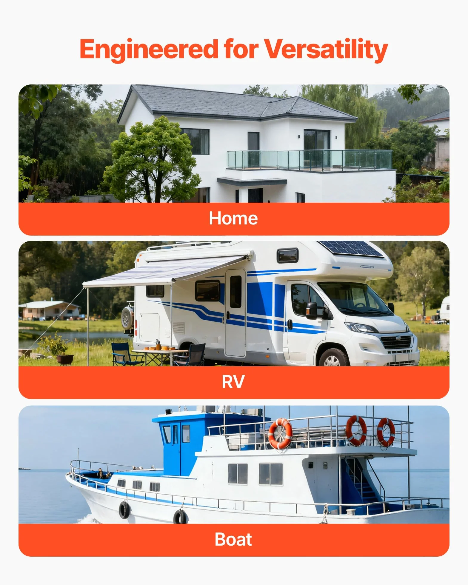 VEVOR 3000W Hybrid-Wechselrichter, 24V DC auf 230V AC, mit integriertem 80A MPPT-Solarladeregler, kompatibel mit Blei-Säure-& Lithiumbatterien, für Zuhause, RV & netzunabhängige Systeme