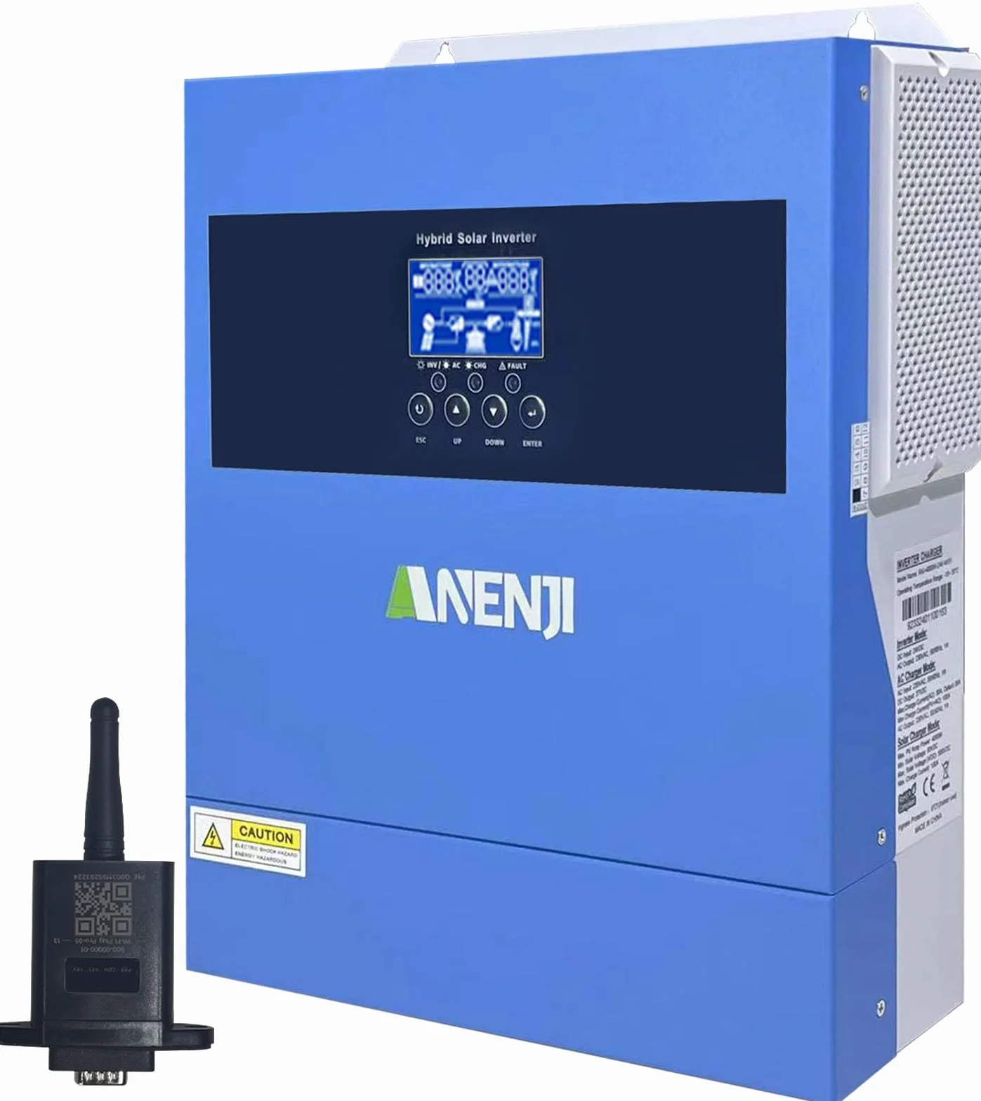 11000W Hybrid Solarwechselrichter 48V,Built-in 2 MPPT,Kann Ohne Batterie Verwendet Werden,Reiner Sinus-Wechselrichter (WiFi/BMS),Kann Strom in Das Netz Einspeisen