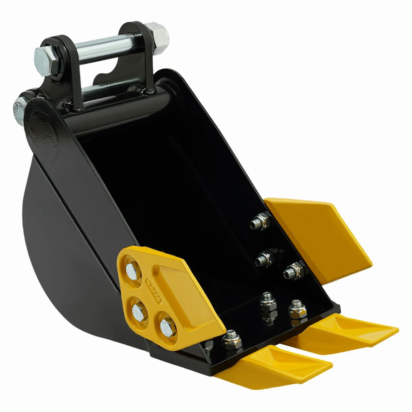 Minibaggerlöffel, 20CM Baggerlöffel für Minibagger 0.8-1.8t, Metall-Grabenbagger mit 2 Zähnen 25 mm Lochdurchmesser Für Sandverladung Erdverladung Saubere Aushubarbeiten