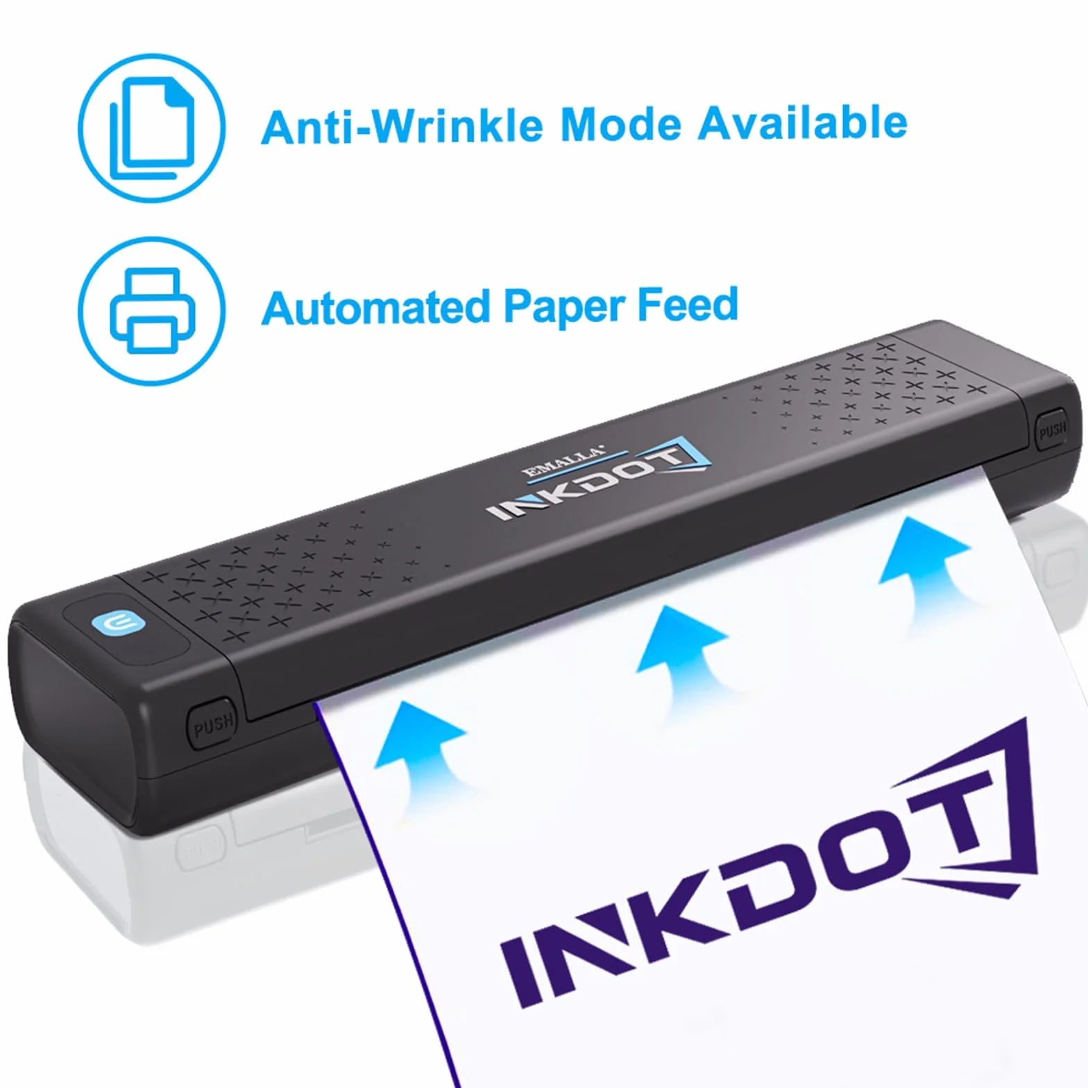 Emalla INKDOT Tattoo Stencil Drucker, Bluetooth Thermal Drucker Maschine | 203DPI High-Resolution Wireless Transfer Tattoo Maschine Smart App Protable für Künstler, iOS und Windows