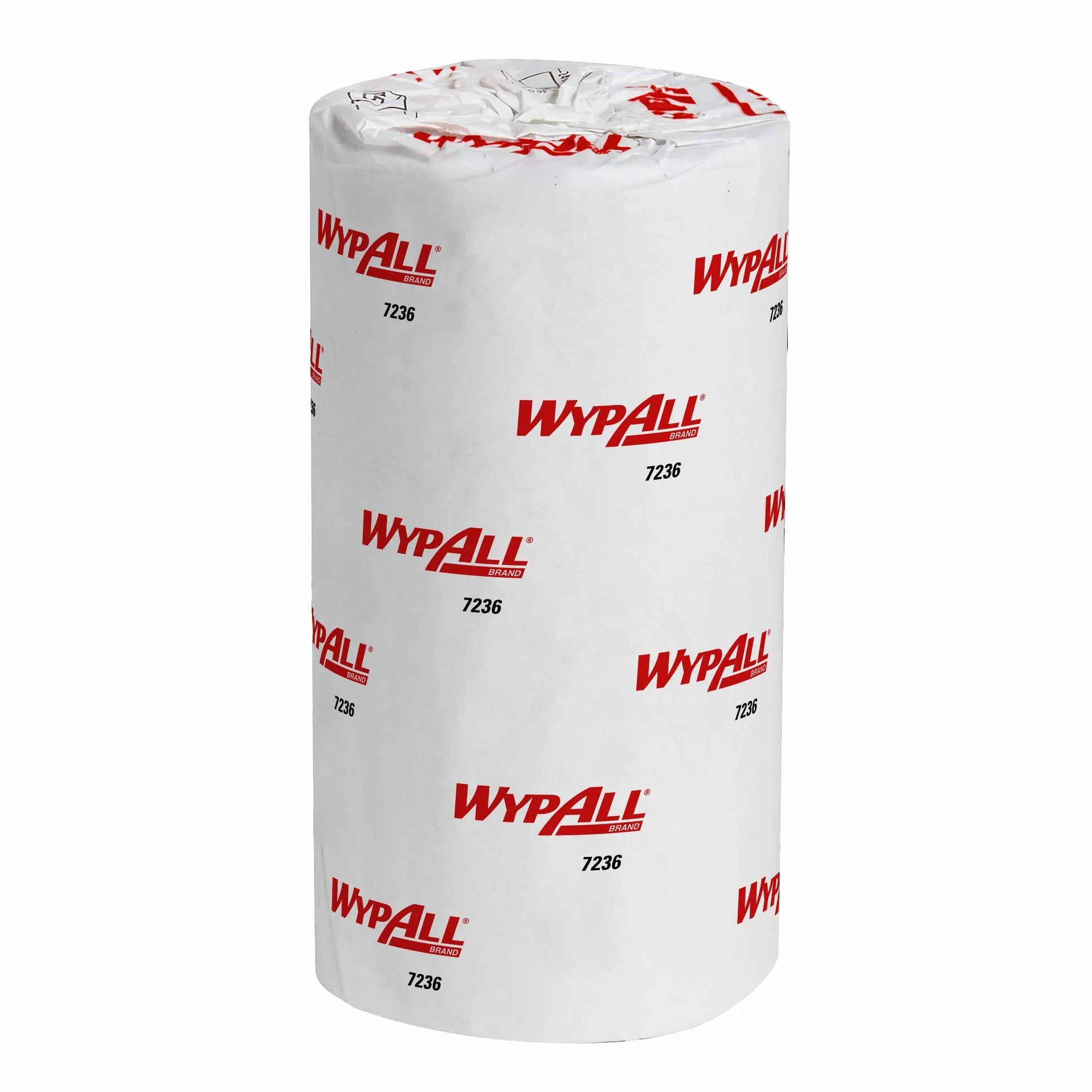 WypAll L10 Papier-Reinigungstücher für Lebensmittel und Hygiene 7236 – 1-lagige kompakte Reinigungstücher – 24 Rollen x 165 Papier-Wischtücher, weiß (insges. 3.960)