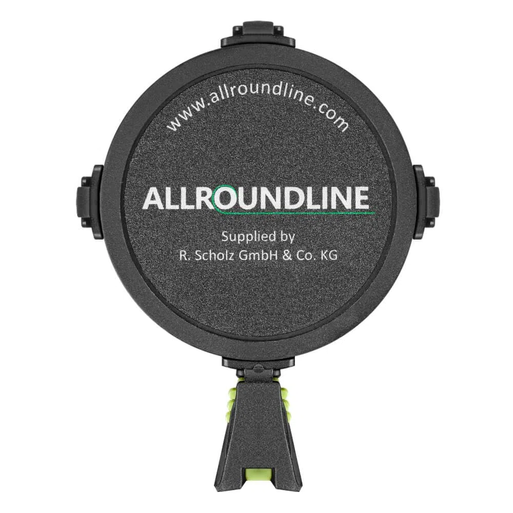 ALLROUNDLINE BIGPACK Gurtpfosten gelb mit 4 m Gurt in Gelb/Schwarz, 4 Stück aus Stahl, Kunststoff, Art.-Nr. 998877 | Gurtpfosten | Gurtständer | Personenleitsystem