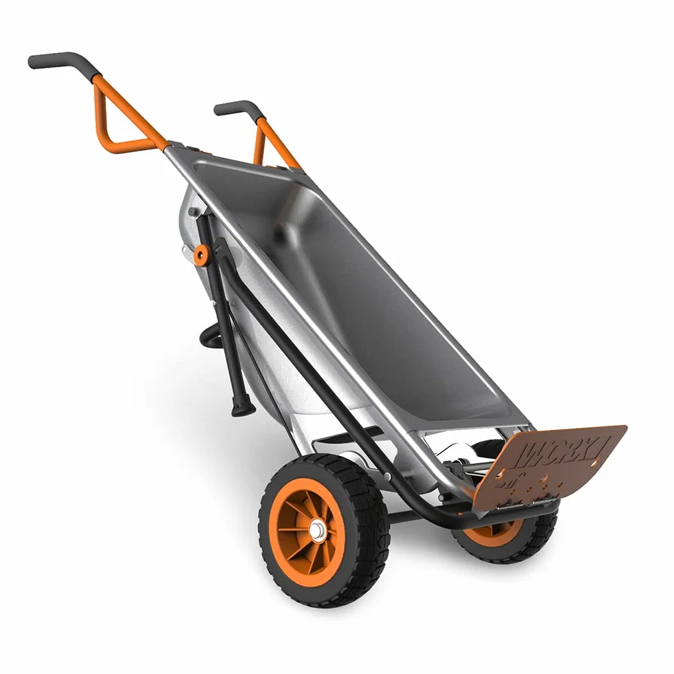 WORX WG050 Aerocart Multifunktions-Schubkarre – 8-in-1 Funktion: Sackkarre mit Vollgummireifen, Gartenkarre, Tragehilfe, Müllbeutelhalter UVM.