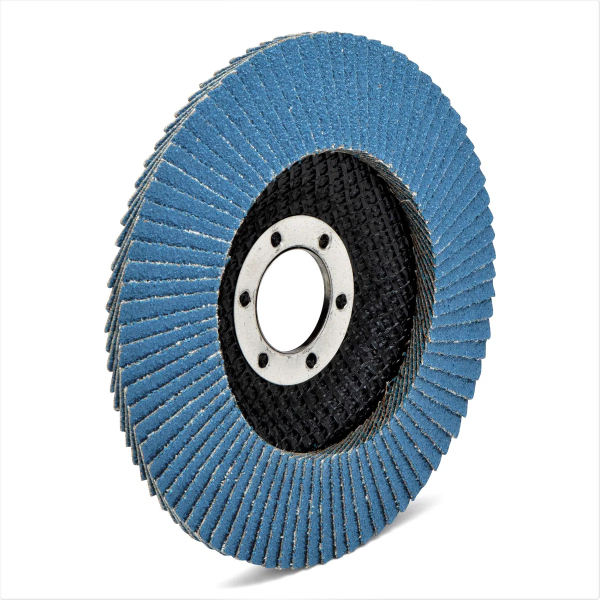 Profi-Fächerscheiben │ blau │ 20 Stück │ Ø 125 mm │ Mixpack (je 5 x Korn 40/60/80/120) │ Inox │Schleifscheiben │ Lamellenscheiben │Inox-Fächerscheiben │ by FD-Workstuff