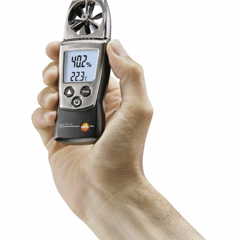 testo - 410-2 - 0560 4102 - Flügelrad-Anemometer zur Messung von Luftgeschwindigkeit, Volumenstrom und Temperatur