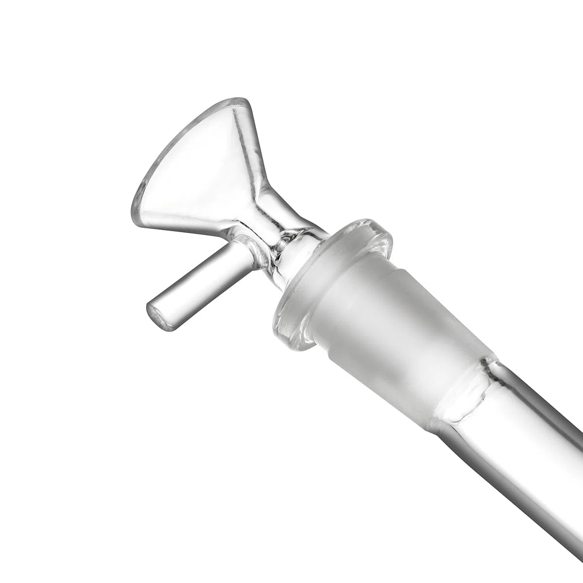 Downstem-Chemie-Diffusoradapter und Trichteradapter, 14 mm, 12 cm, Set von 4