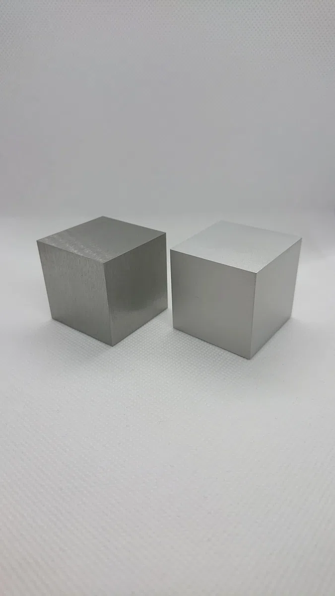 38,1mm/1,5 Zoll Würfel/Cube aus Wolfram(~1,06kg) und Aluminium(~0,15kg)