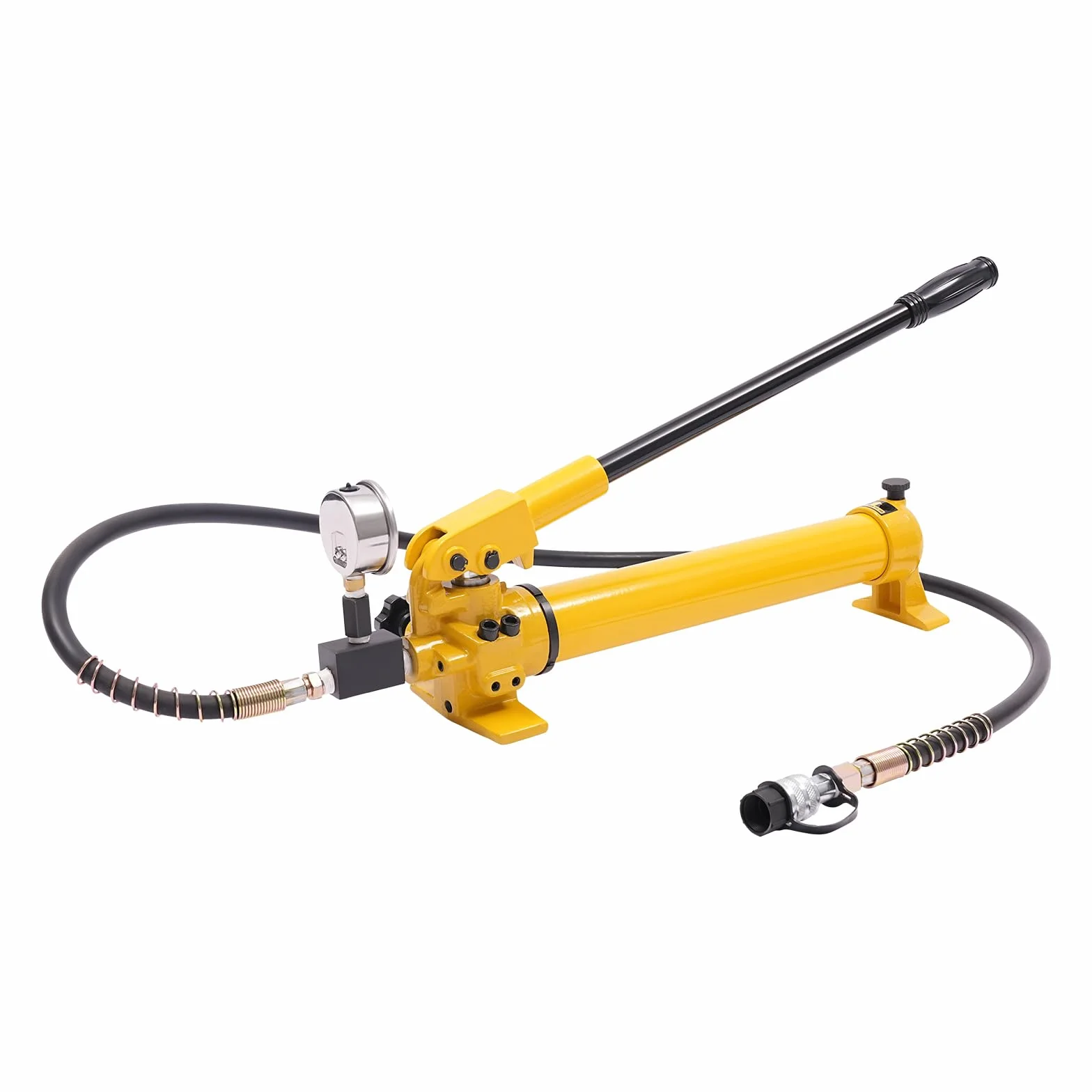700cc Manuelle Hydraulikpumpe, Handhydraulikpumpe mit Manometer Handgriff für Wartung Reparatur Maximaler Ausgangsdruck 700bar
