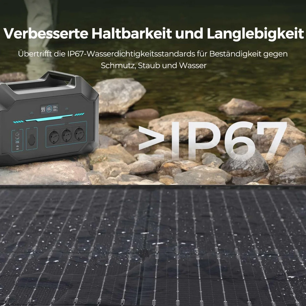 Renogy Light Suitcase 400W Solarpanel, Kompakt und Leicht 400W solarmodul für RV Marine Rooftop Farm Batterie und andere Off-Grid Anwendungen