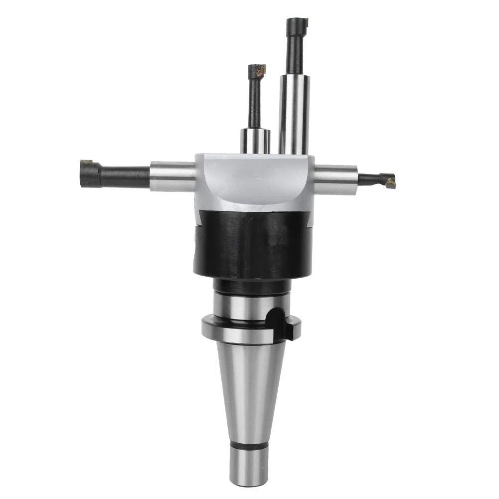 Hohe Härte 12 Stück Ausgezeichnete Härte CNC-Fräswerkzeug-Kit-Set, Bohrstange, Zähigkeitsbohrmaschine Bohrkopf CNC-Fräsmaschine für das CNC-Fräsen(NT40-F1-18-12PCS)