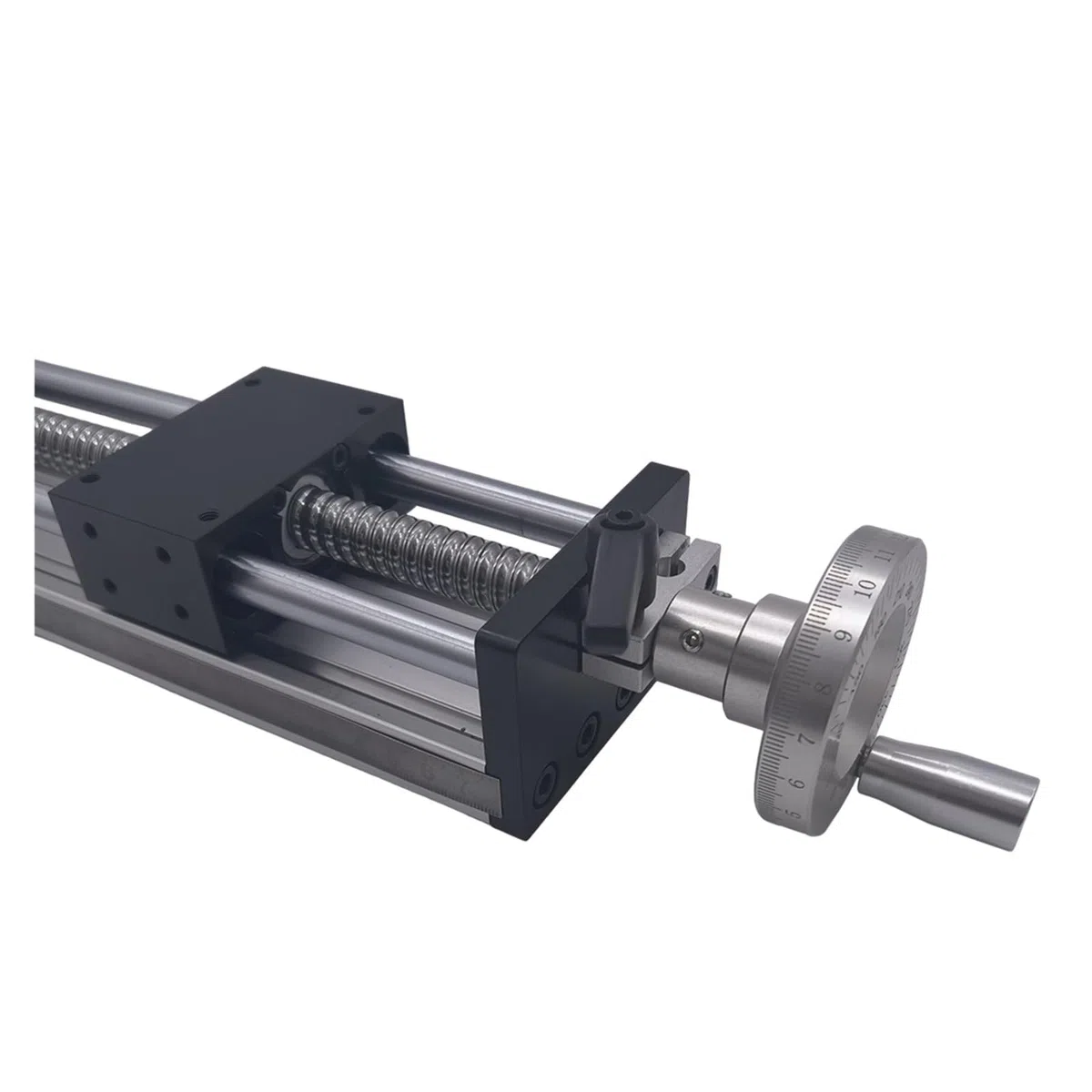 Linearführungsschienen-Set, Werkbank-Linearführung, Manueller Schiebetisch, 100–500 Mm Hub, Kugelumlaufspindel, SFU1204, Handrad, Lineare Bühne, CNC-Tischkreissäge(50MM Stroke)