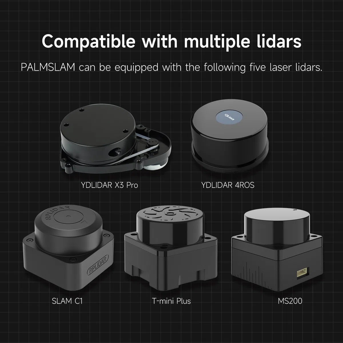 Yahboom Handheld Lidar Mapping Device can Build Maps in Real Time, Supports Mobile Phone APP Mapping, 2000mAh Long Battery Life, Lightweight and High Precision (PALMSLAM Ver C1M1)