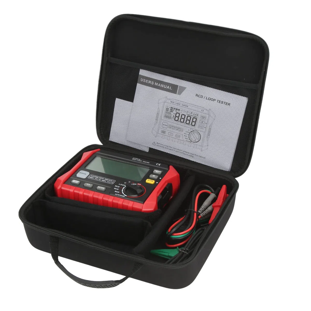 Digitaler Isolationswiderstandstester, RCD-Schleifentest, Multifunktionaler Full-Auto-Range-Messgerät für Elektrische Instrumente, Digitaler Isolationswiderstand