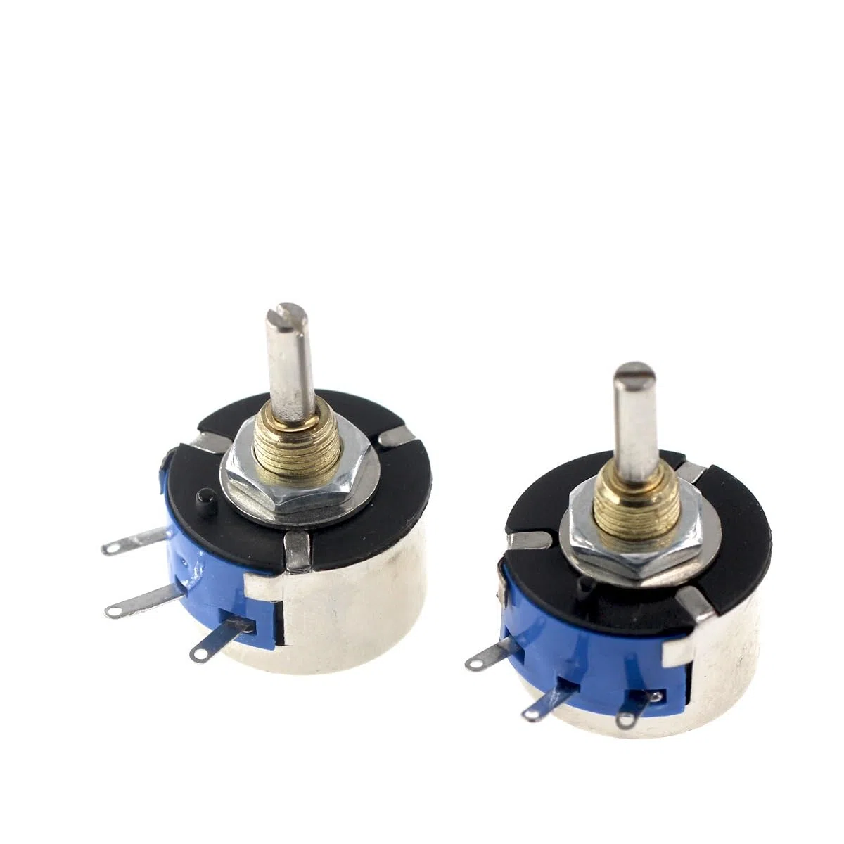 eufeifeiegds 5 Stücke WX14-12 3W Einzelspulenpotentiometer Ohne Verriegelung 470 Ohm 1K 2K2 4K7 10K Runde Drahtpotentiometer wefeiegds(6.8K Ohm)